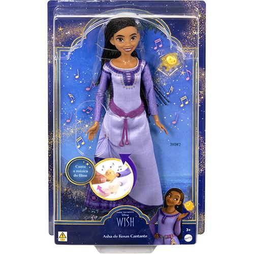 Boneca Princesas Disney Wish: Asha Musical - Mattel on Sale