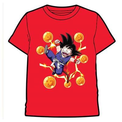 T-Shirt Dragon Ball: Goku - Vermelho Tamanho S - Comic Studio Fashion