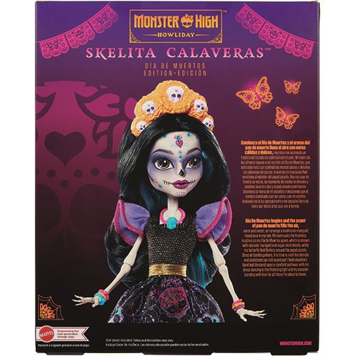 Boneca Monster High Howliday - Dia de Muertos Skelita Calaveras - Mattel For Discount